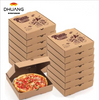 Disposable Kraft Corrugated for Cakes Pizza Takeaway Delivery Gift Custom Pizza Box