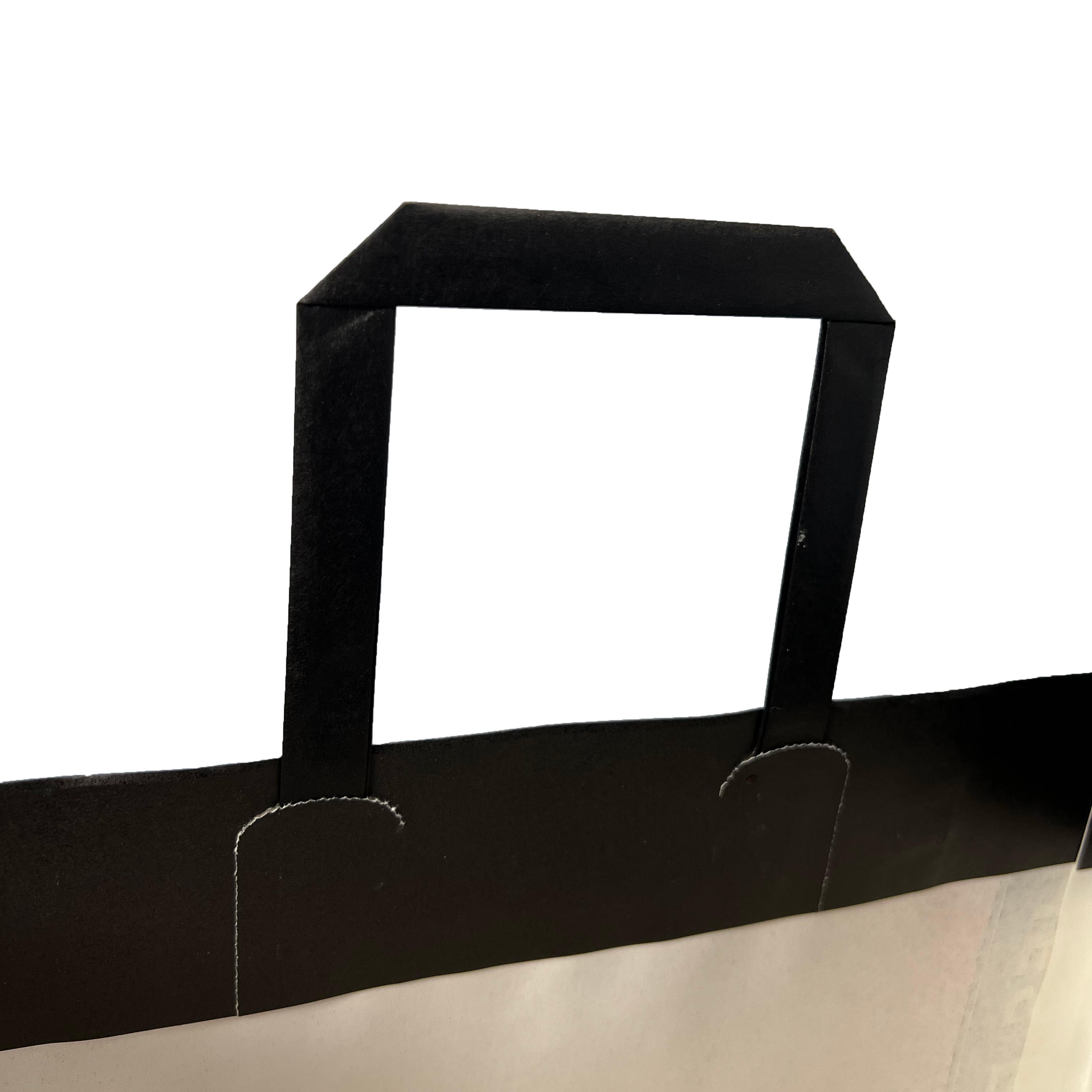 With Rope Handle Custom LOGO Gift Packaging Recyclable Kraft Paper Brown Paper Bag Flat Handle Kraft Paper Shopping Bag