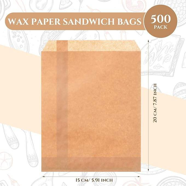 Oil-proof Food Packaging Paper Bag Made of Kraft Paper Suitable for Baking Food Grade Oil-proof Paper Bag