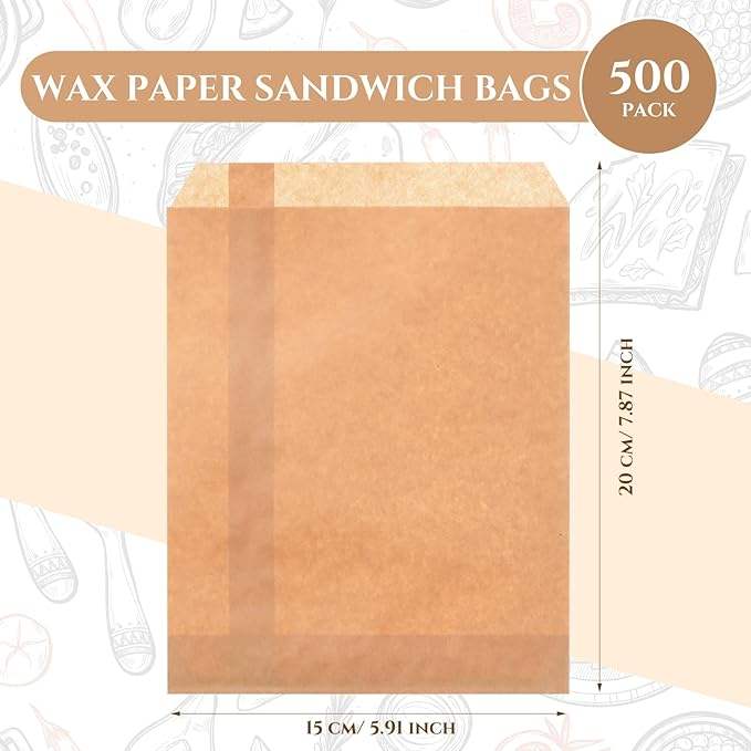Oil-proof Food Packaging Paper Bag Made of Kraft Paper Suitable for Baking Food Grade Oil-proof Paper Bag