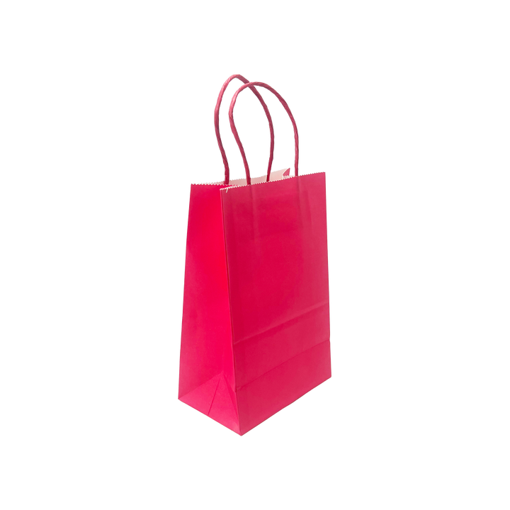 Colored Leather Handbag with Paper Liner for Packaging Candy-colored Gift Bags Shopping Bag