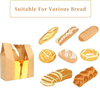 Customized Pattern LOGO with Window Bread Bag Bread Storage Packaging Bag for Baking Food Custom Bread Bags
