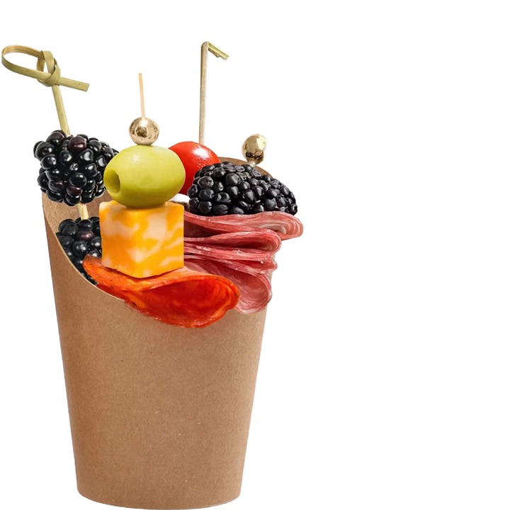 Hot-selling Custom-printed Waffle Cookie Paper Cup Potato Chip Rack Disposable Snack Paper Cup Paper Cup