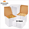 Bulk square Cardboard Reusable Large Pizza Delivery Box Bakery Restaurant Pizza Party Supplies Custom Pizza Boxs