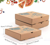 Cardboard Disposable Kraft Corrugated Pizza Delivery Food Delivery Gift for Cakes Pizza Cookies CUSTOM Pizza Box