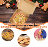 Pizza Box Kraft Corrugated Pizza Delivery Container for Cake Cookie Food Delivery Box (brown) Custom Pizza Boxs