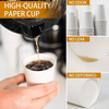 Disposable Paper Coffee Cups, Hot/Cold Beverage Drinking Cup for Coffee, Tea, Juice