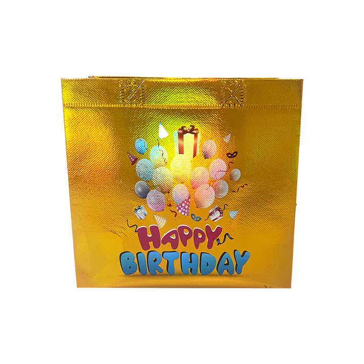 Custom Printed Coated Aluminum Foil-coated Non-woven Fabric Gift Bags Are Suitable for Birthday Gift Packaging Shopping Bag