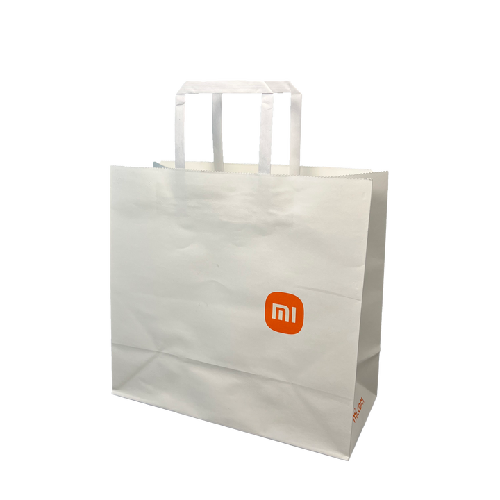 Brown Paper Bag with Handle Customizable Pattern and logo Size Leather Paper Retail Shopping Bag