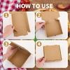 Kraft Paper Pizza Box Bulk Disposable Corrugated Cardboard Takeaway Box Cake Biscuit Food Custom Pizza Box