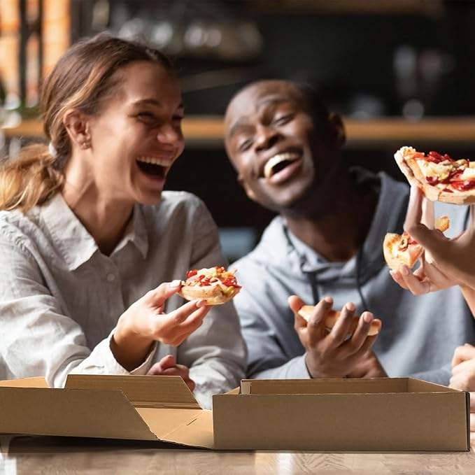 Brown Kraft Corrugated Mini Pizza Box for Personal Small Pizzas Custom Pizza Boxs