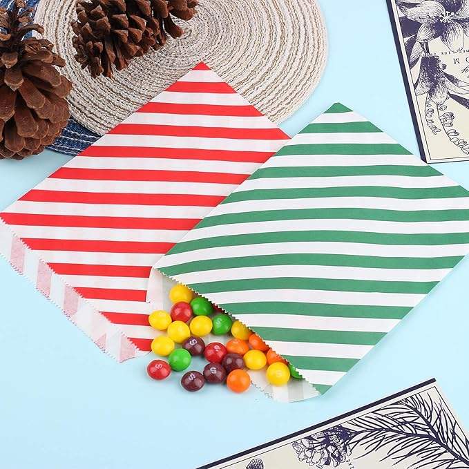 Paper Packaging Gift Bags Food Packaging Bags Are Suitable for Candies Biscuits and Small Snacks Oil-proof Paper Bags