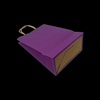 Hand-held Leather Paper Bag with Simple and Colorful Design Custom-printed with LOGO for Gift Packaging Shopping Bag