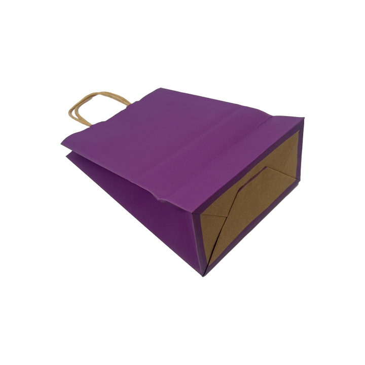 Hand-held Leather Paper Bag with Simple and Colorful Design Custom-printed with LOGO for Gift Packaging Shopping Bag