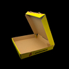 Wholesale Design logo Eco-friendly Clamshell Baking Restaurant Safe Cardboard Corrugated Kraft Custom Pizza Box