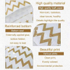 Custom Printed Paper Bags Bright Gold Color for Candy Buffet Cookies and Pastries Oil-proof Paper Bag