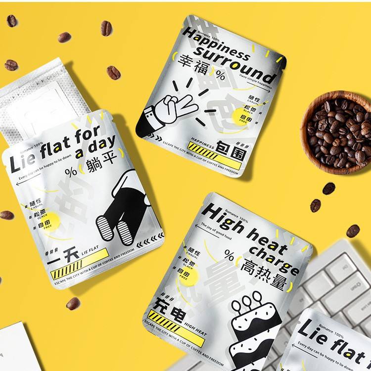 Portable Ear-shaped Coffee Bag with Aluminum Coating and One-time Moisture-proof Function Coffee Bags