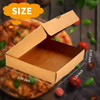 50 Packs Kraft White Mini Pizza Box for Cookies Party Gift Cookies Custom Pizza Boxs