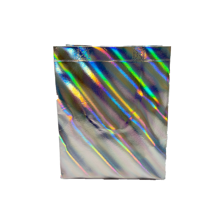 Custom Printed Aluminium Foil-coated Non-woven Fabric Gift Bags with Laser Engraving Shopping Bag