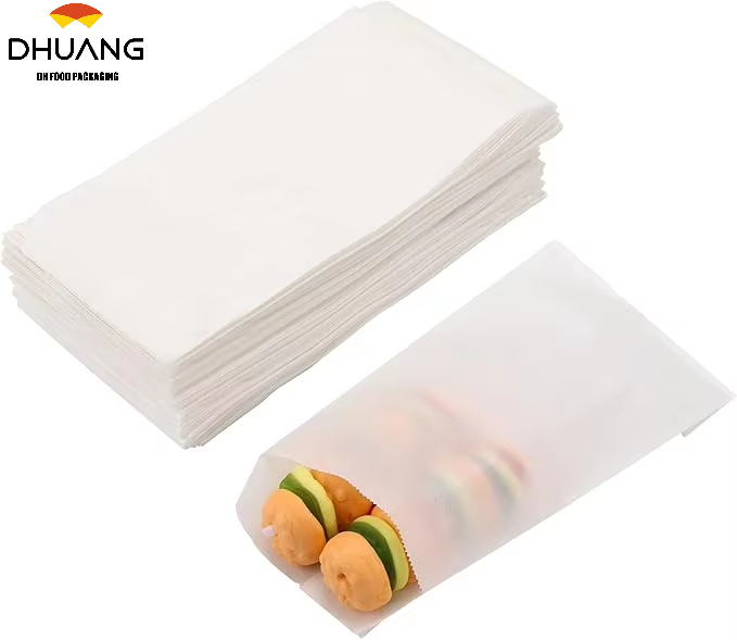 200 Pcs Small Glassine Bags Flat Semi-Transparent Paper Bags for Party Favor Cookies Candies Chocolate CUSTOM BREAD BAGS