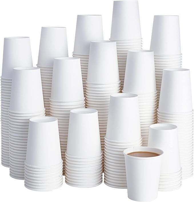 8 oz Paper Disposable Coffee Cups for Hot and Cold Drinks Coffee Shops Offices and Restaurants Coffee Cup