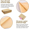 Sandwich Candy Paper Bag Brown Paper Packaging for Snacks and Cookies for Sandwiches and Candies Oil-proof Paper Bag