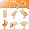 Small Pizza Box Lock Corner Clay Coating Thin Reusable for Mini Pizzas Cookies Cake Parties Weddings Custom Pizza Box