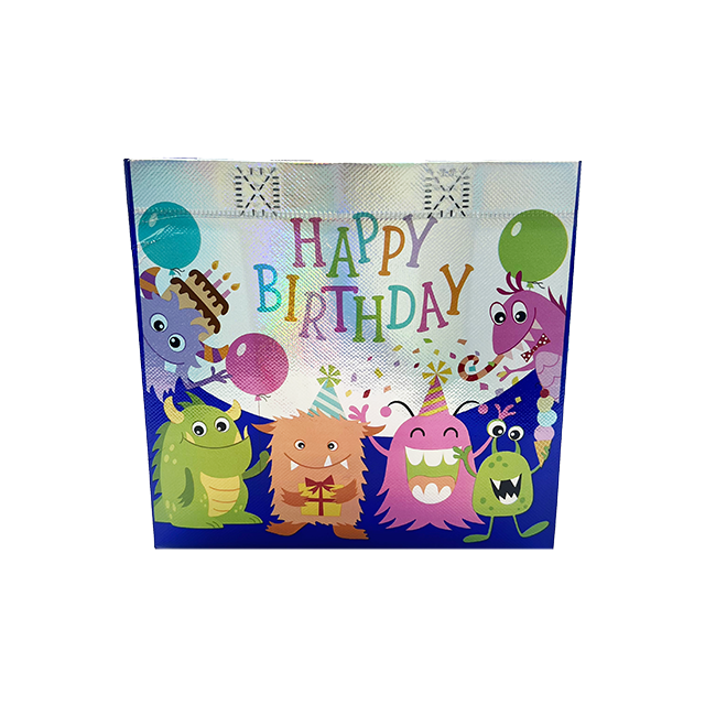 Custom Printed Coated Aluminum Foil-coated Non-woven Fabric Gift Bags for Birthday Parties and Other Occasions Shopping Bag