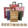Custom Size Printed logo Paper Bags Kraft Paper Bags for Shopping and Grocery Stores Brown Customizable logo Shopping Bags