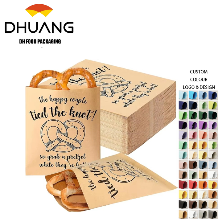 High Quality Grease-Proof Premium Burrito Bags for Reception Parties Weddings Sturdy Food-Safe Material Packaging Paper