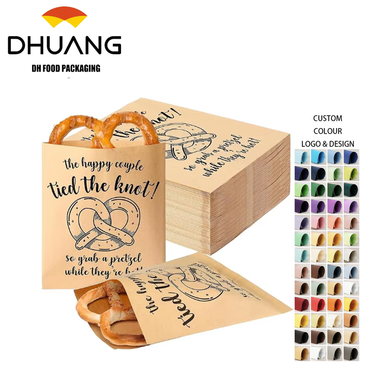 High Quality Grease-Proof Premium Burrito Bags for Reception Parties Weddings Sturdy Food-Safe Material Packaging Paper