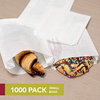 White Grease Resistant Gusseted Paper Sandwich Bags for Packaging for Sandwiches and Deli Foods Oil-proof Paper Bag