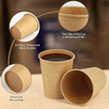 Paper Cup, Paper Coffee Cup 8 Oz., Hot Cup, Water Paper Cup Kraft Paper Cup