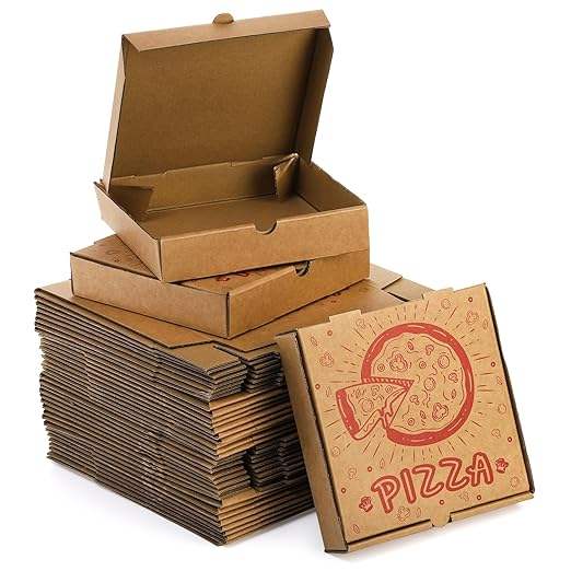 Pizza Box Cardboard Food Delivery Box Food Packaging for Cookies Cake Party Custom Pizza Boxs
