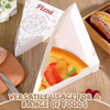 Disposable Single Slice Pizza Tray Pizza Slices Container Birthday Wedding Party Supplies Custom Pizza Boxs