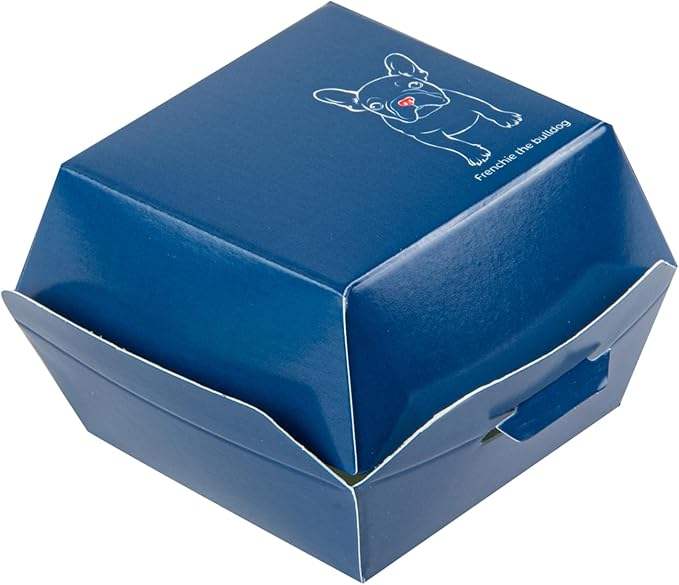 Disposable Kraft Paper Hamburger Box Hinged Lid for Mini Burgers Desserts Features Foil for Premium Takeout Packaging Food Box