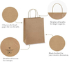 High Quality Customized Biodegradable Paper Bags for Eco-Friendly Food Apparel Packaging Gift Wrapping-Durable Logo Included