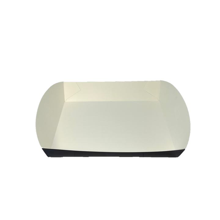 Custom Printed LOGO Disposable Tray Paper Food Packaging Container for Take-away Food Grade Food Trays