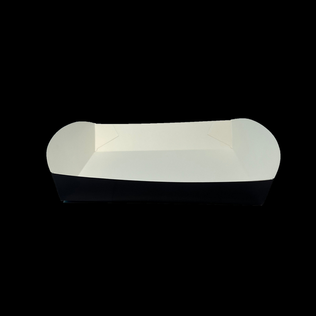 Custom Printed LOGO Disposable Tray Paper Food Packaging Container for Take-away Food Grade Food Trays