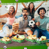 Packs Football Party Decoration Paper Food Tray Food Boat for Licensed Food, Condiments, Carnival (Football)