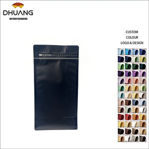 Customized Aluminum Foil Square Bottom Bag Octagonal-Shaped Coffee Bean Food Tea Snack with Zipper