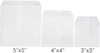 Quotidian White Mini Square Glassine Paper Bags Envelopes Mini Square Glassine Paper Bags Envelopes by Quotidian White