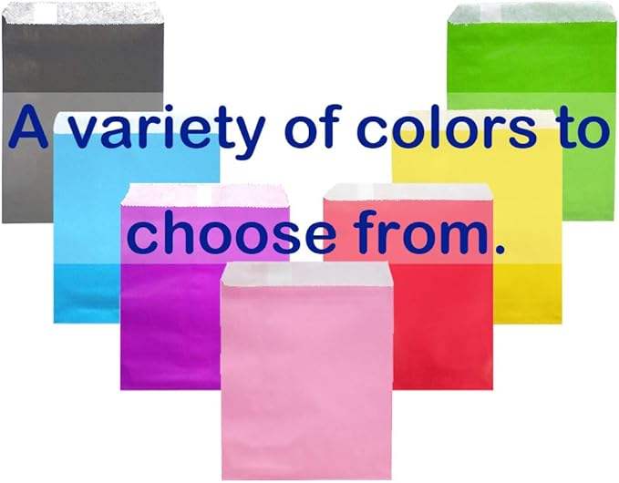 Large Black Color Candy Buffet Packaging Paper Bags for Treats and Displays Oil-proof Paper Bag