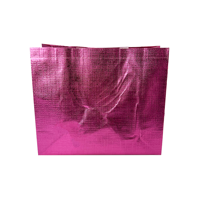 Laser-coated Aluminum Pure Color Non-woven Fabric Wholesale for Hand-held Gift Bags Custom Printing Available Shopping Bag