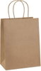 Gift Bag 8x4.25x10.5100 square Bottom Brown Paper Grocery Bags