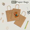 Brown Kraft Paper Bag Gift Shopping Party Retail Christmas Birthday Takeaway Custom Paper Bags