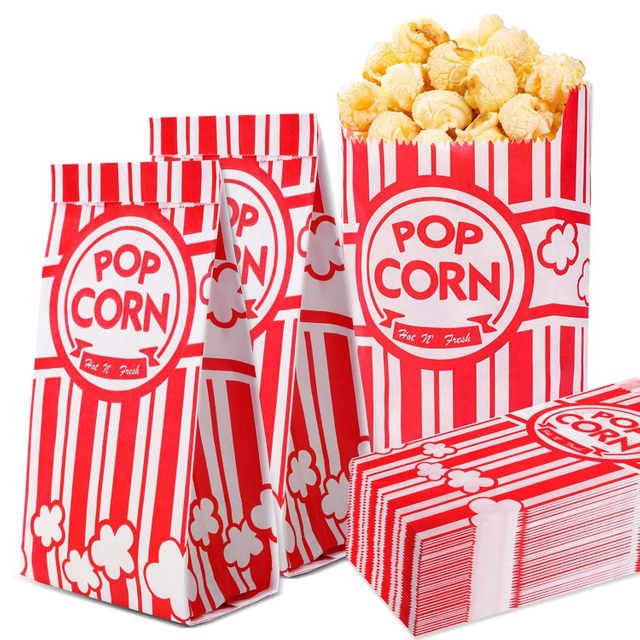 Popcorn Bag Single Service Popcorn Maker Bulk Movie Night Popcorn Bag Store Snacks Such As Potato Chips Pretzels or Candy