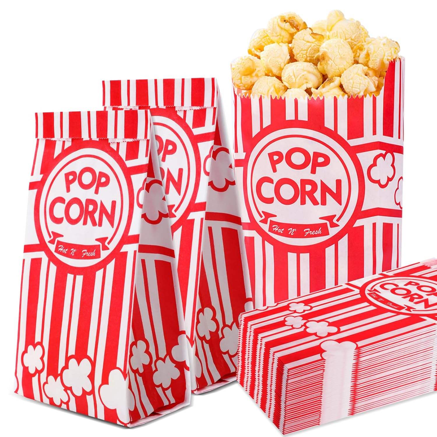 Popcorn Bag Single Service Popcorn Maker Bulk Movie Night Popcorn Bag Store Snacks Such As Potato Chips Pretzels or Candy