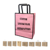 Hand-held Shopping Bags with Your Own Logo Customizable Brown Kraft Paper Food Takeaway Retail Shopping Bags