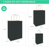 Black Kraft Paper Bags Can Be Customized in a Variety of Sizes Can Be Customized Pattern logo Retail Bags Shopping Bags